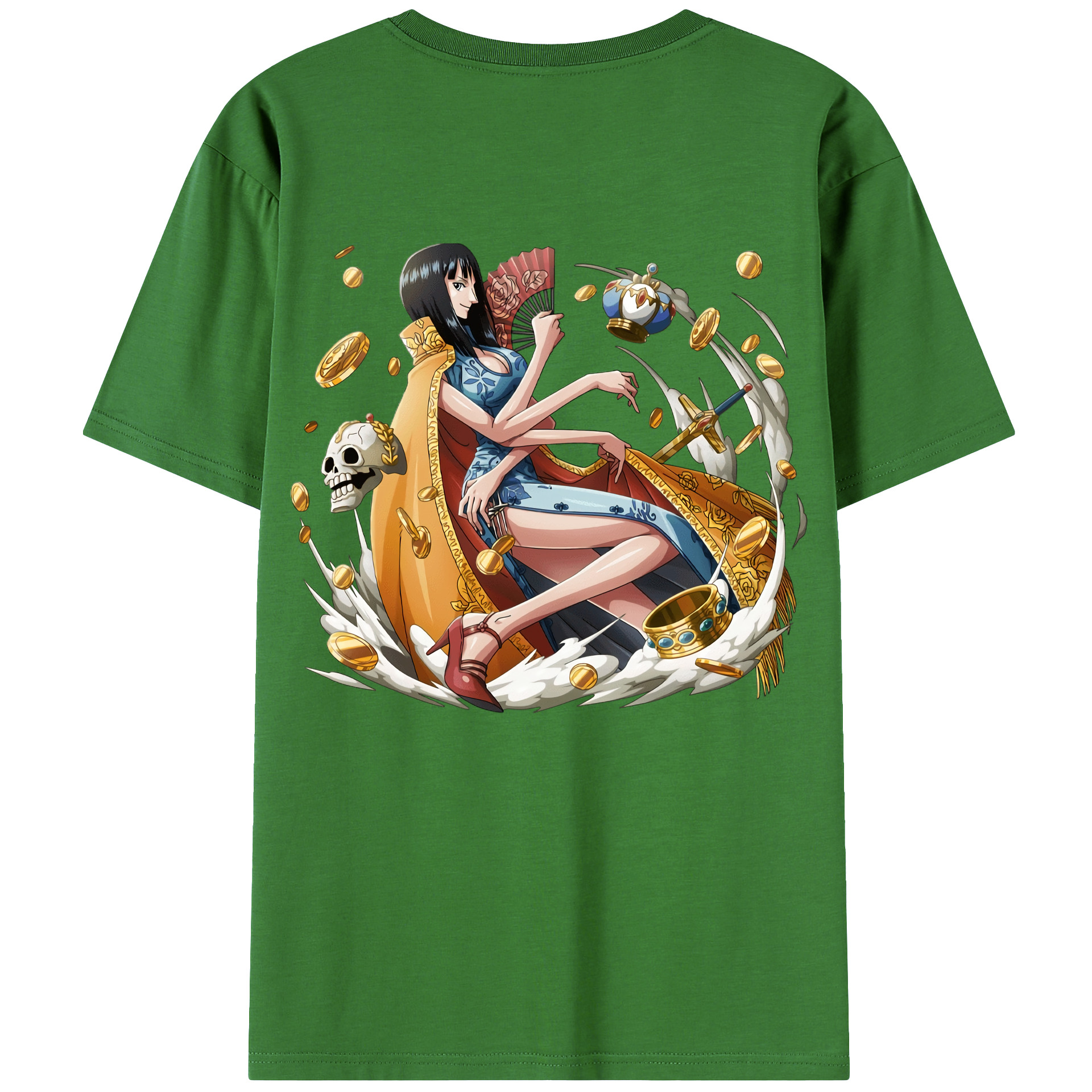 ワンピース ニコ・ロビン ONE PIECE Nico Robin レディース半袖Tシャツ(バックプリント)